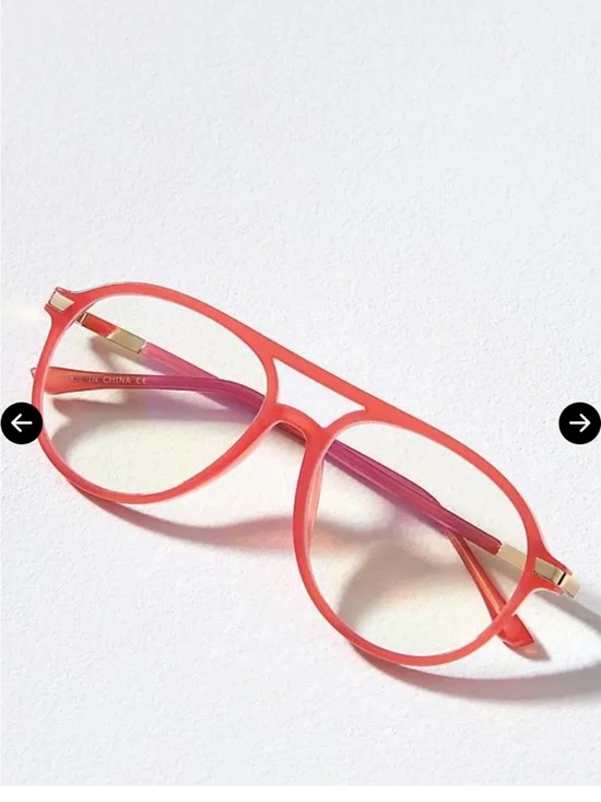 Anthropologie Accessories - Anthropologie I-SEA  Aviator Readers - Bright Orange Reading Glasses +2.0